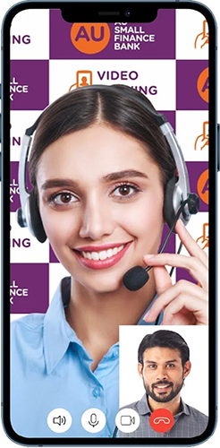 VideoCX.io video platform enabled AUBank Dedicated team of customer support executives connect with incoming customers on video for service requests, transactions and to help them buy new services